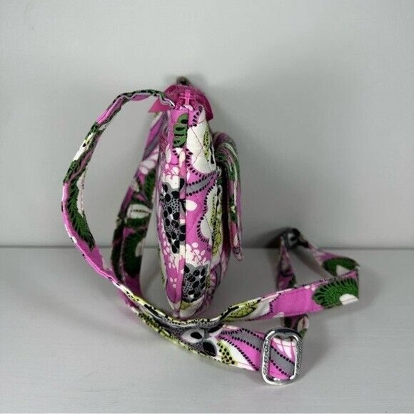 EUCVera BradleyPriscilla Pink Lizzy Crossbody/Small AdjustableStrap OrganizerBag - Picture 2 of 12